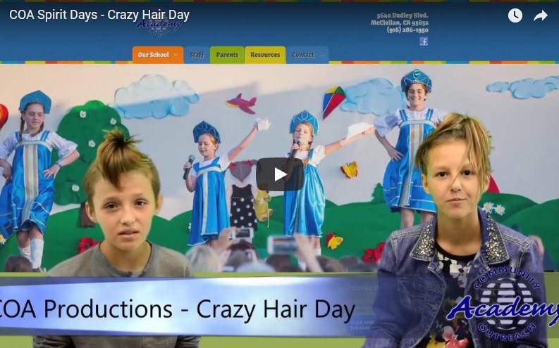COA Spirit Days - Crazy Hair Day