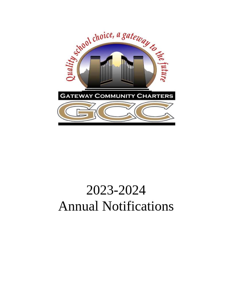 GCC 2023-24 Annual Notifications