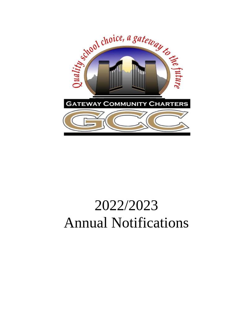 GCC 2022-23 Annual Notifications